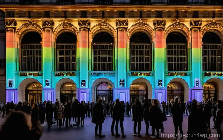 장소 특정적 예술의 사회적 영향 - **Prompt:** A thought-provoking street art installation on a prominent, clean urban wall, serving as...