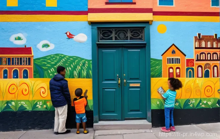 장소 특정적 예술 접근의 성공 요소 - The Neighborhood Canvas: A Collaborative Mural**

*   **Prompt:** A vibrant, large-scale mural adorn...