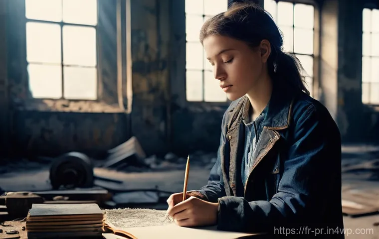 장소 특정적 예술 프로젝트의 기획 요소 - **"The Soul of the Place"**:
    A contemplative female artist, fully clothed in practical, layered ...