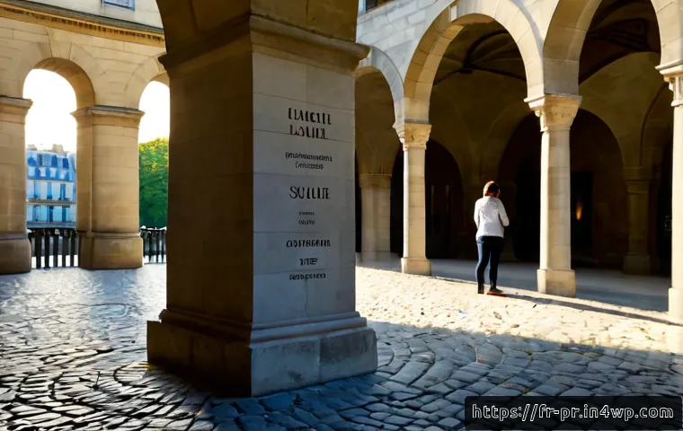 Home 17 장소 특정적 예술의 현재와 미래 - Photorealistic contemporary site-specific art installation in a historic Parisian courtyard, a grace...
